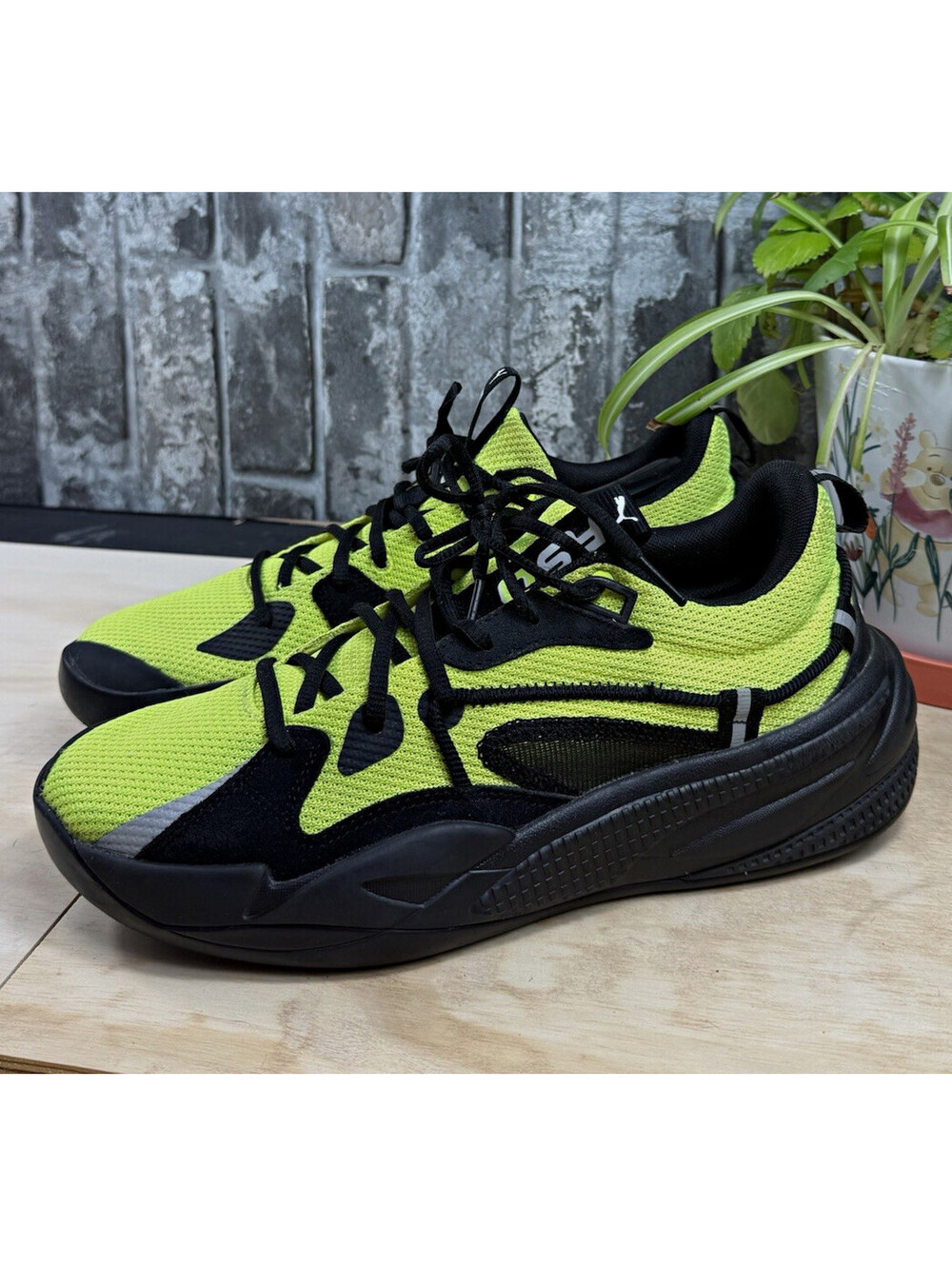PUMA J. Cole x RS-Dreamer "Time Square" Safety Yellow/Black Sneaker 193990-19
